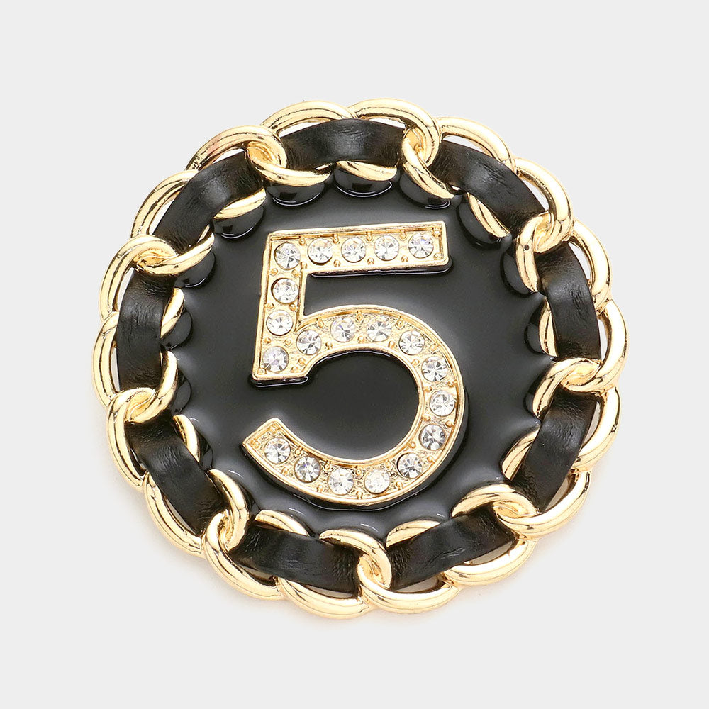 No. 5 Inspired Pin Brooch