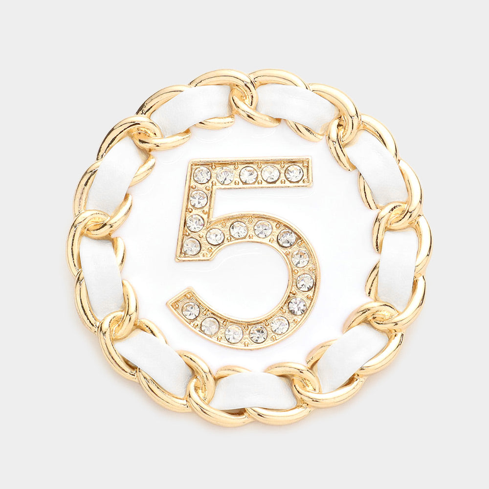 No. 5 Inspired Pin Brooch