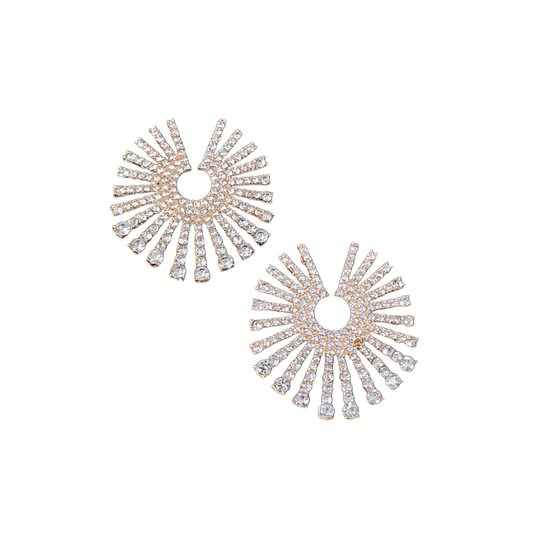 Circle Rhinestone Earrings