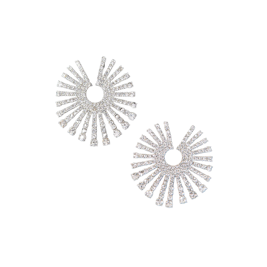 Circle Rhinestone Earrings