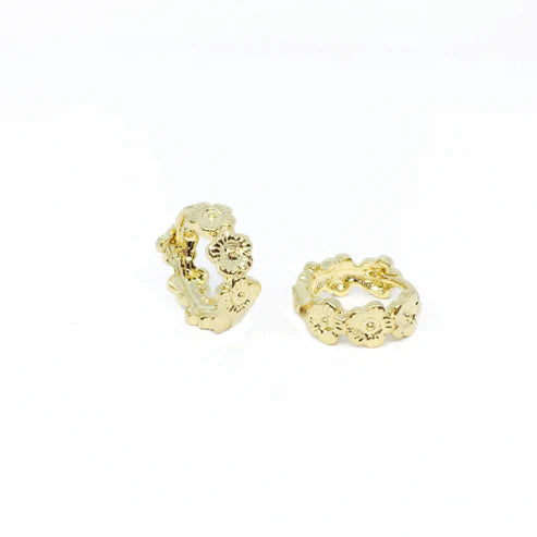 Flower Huggies Earrings