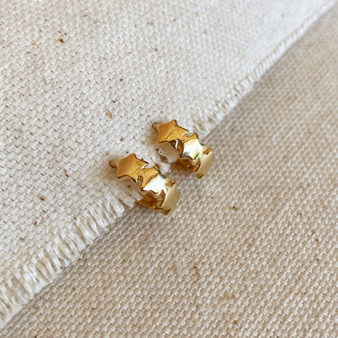 Stars Clicker Hoop Earrings