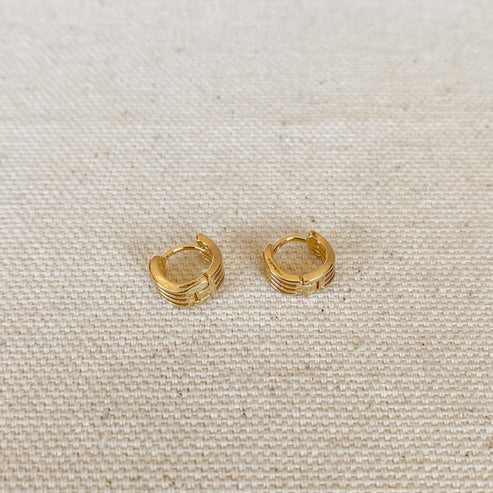 Waves Clicker Hoop Earrings