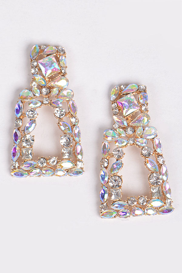 Clustered Jeweled Earrings
