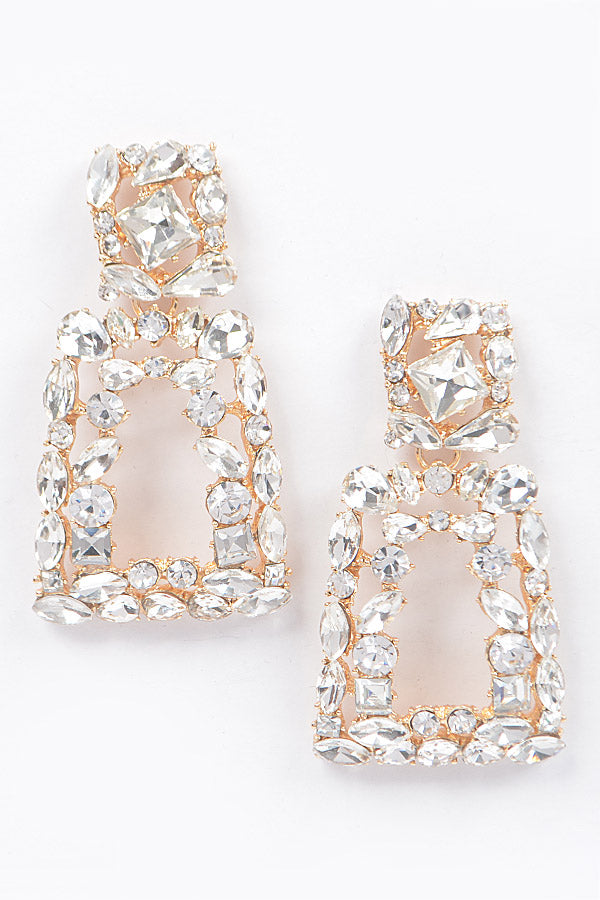 Clustered Jeweled Earrings