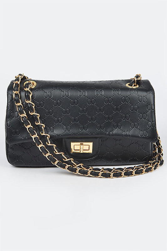 Faux Leather Shoulder Bag