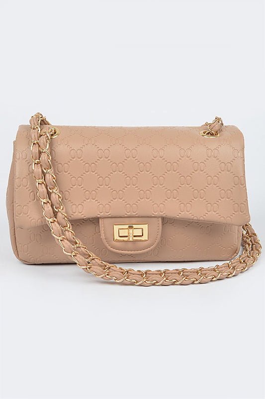 Faux Leather Shoulder Bag