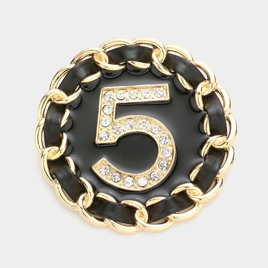 No. 5 Inspired Pin Brooch