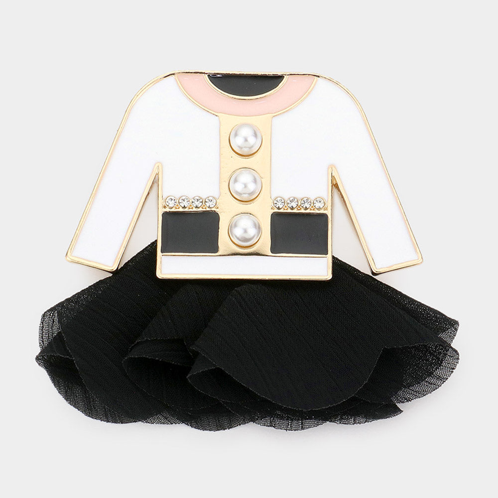 Pearl Dress Pin Brooch