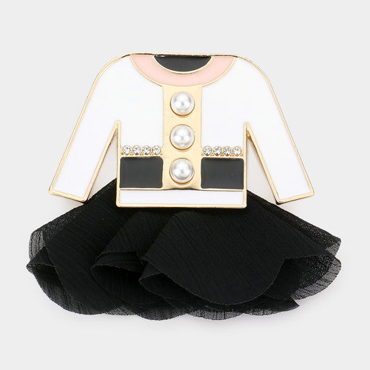 Pearl Dress Pin Brooch