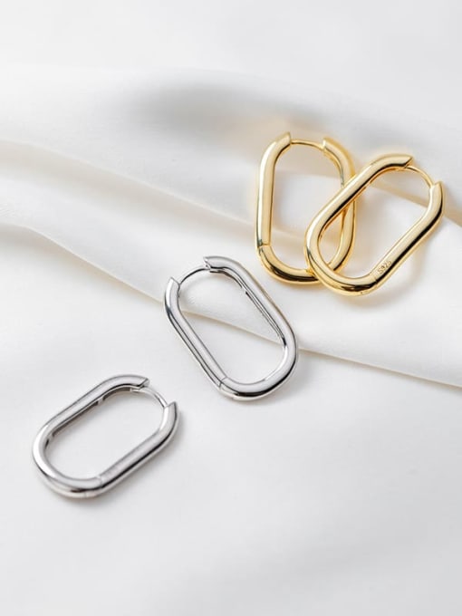 Geometric Minimalist Huggie Earrings