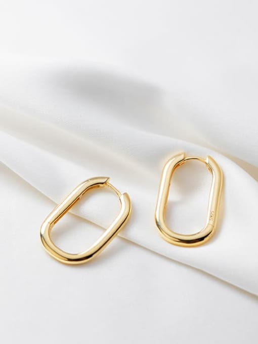 Geometric Minimalist Huggie Earrings