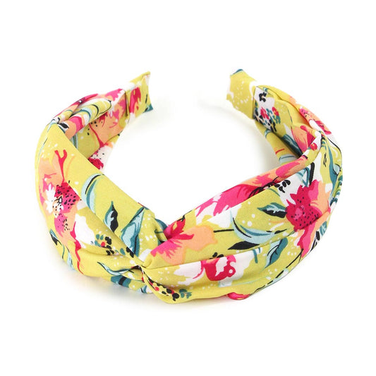 Flower Patterned Knot Headband