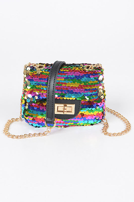 Mini Sequins Cross Body Bag