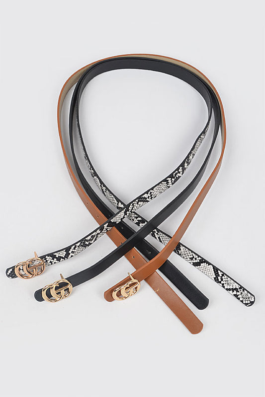 CG Logo Skinny Belt