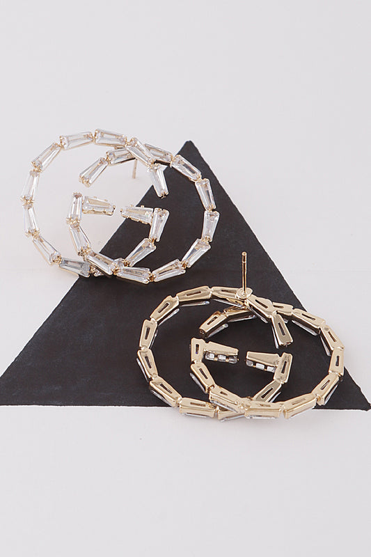 Crystal GG Stud Earrings