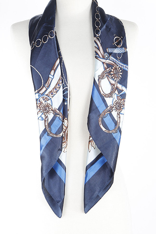 Dominant Chain Silk Scarf