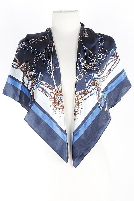 Dominant Chain Silk Scarf